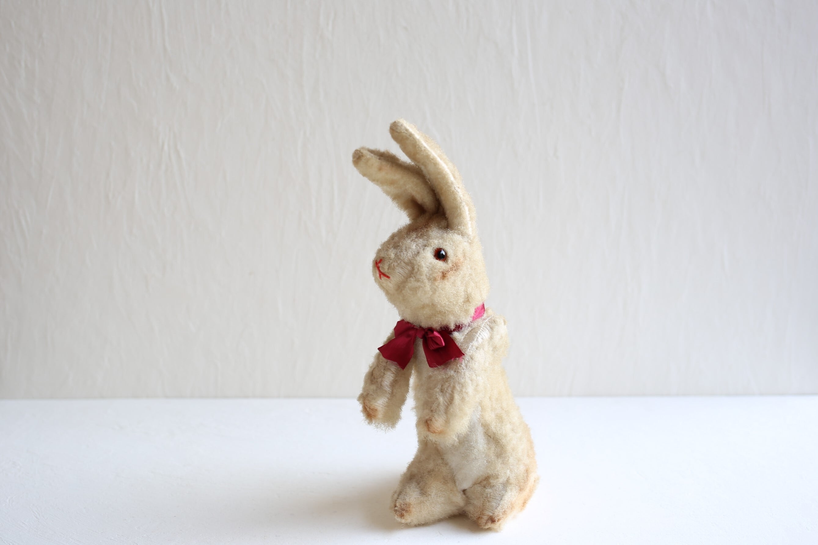 フランス アンティーク ヴィンテージ ぬいぐるみ ウサギ 約28㎝ N-02808