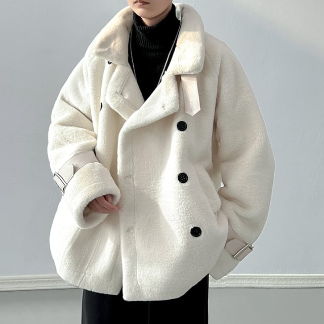 BOB メンズPコート オフホワイトXL BOB メンズPコート オフホワイトXL BOB メンズPコート オフ