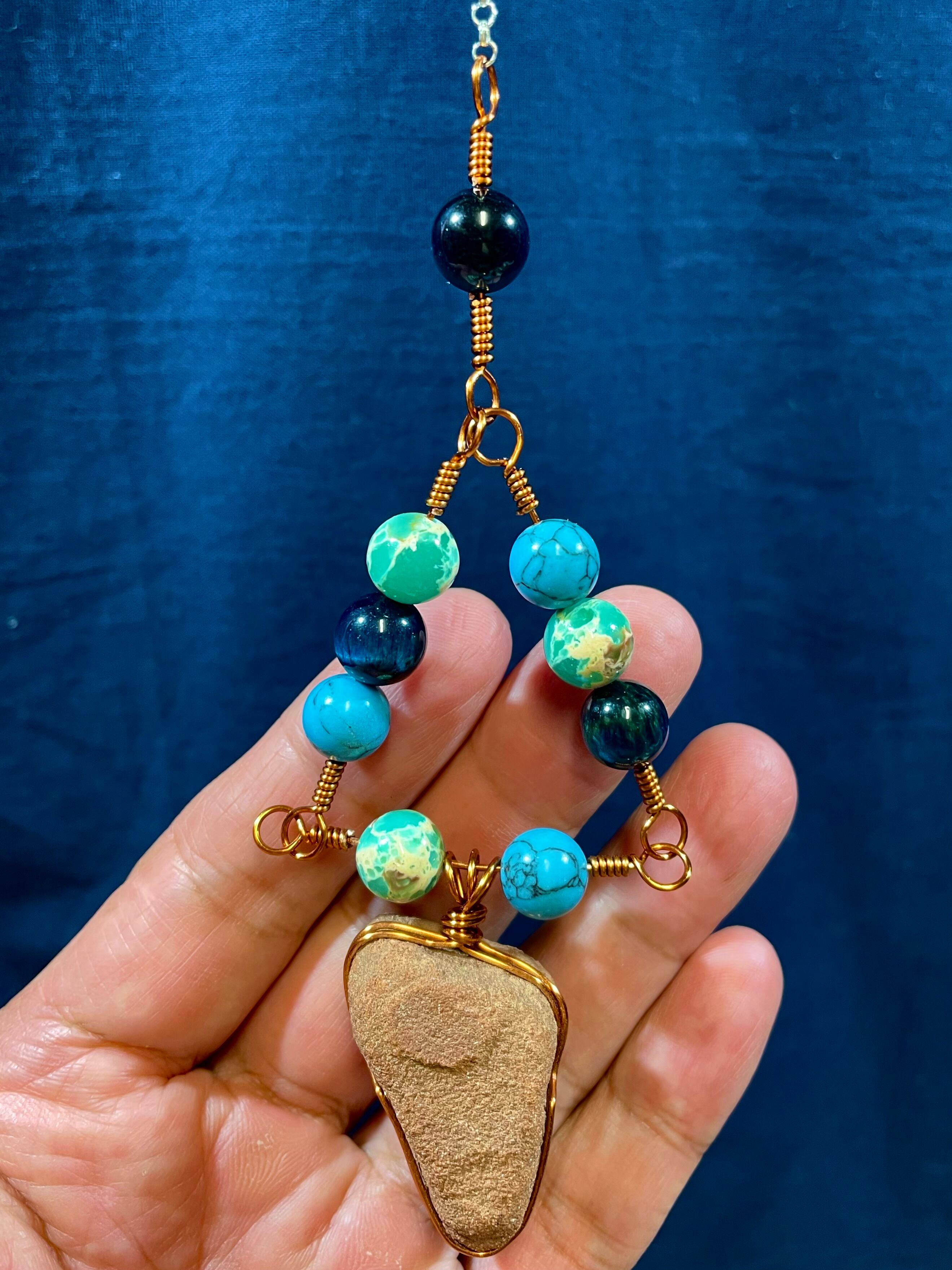 1) セドナ・ボルテックス「トライアングル・アートペンデュラム」ハンドメイド