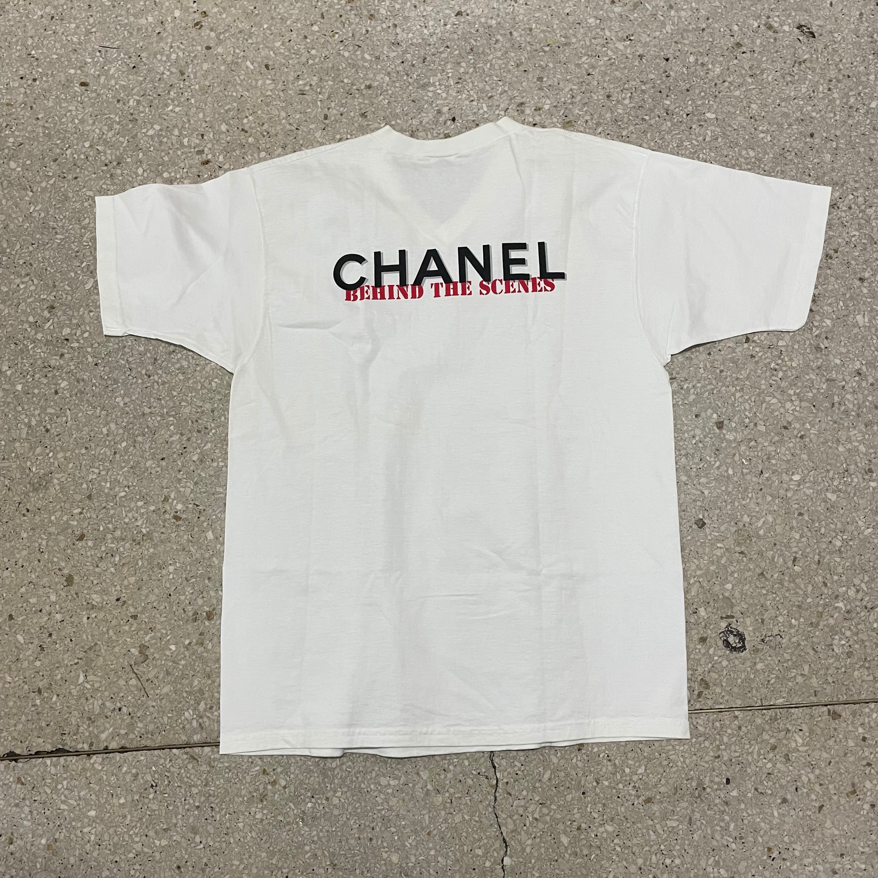 ヴィンテージシャネルCHANELコスメスタッフ限定Tシャツ新品未使用品 CHANEL Promo スタッフ用Tシャツ（シャネル N°5） | 西田商店
