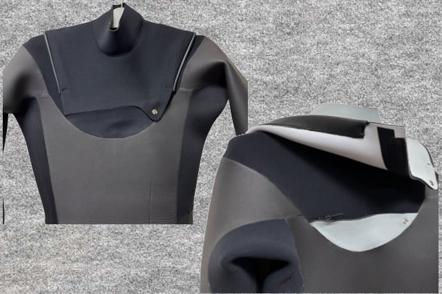 サーフィンスキンエアフレイム起毛セミドライチェストジップフルスーツ