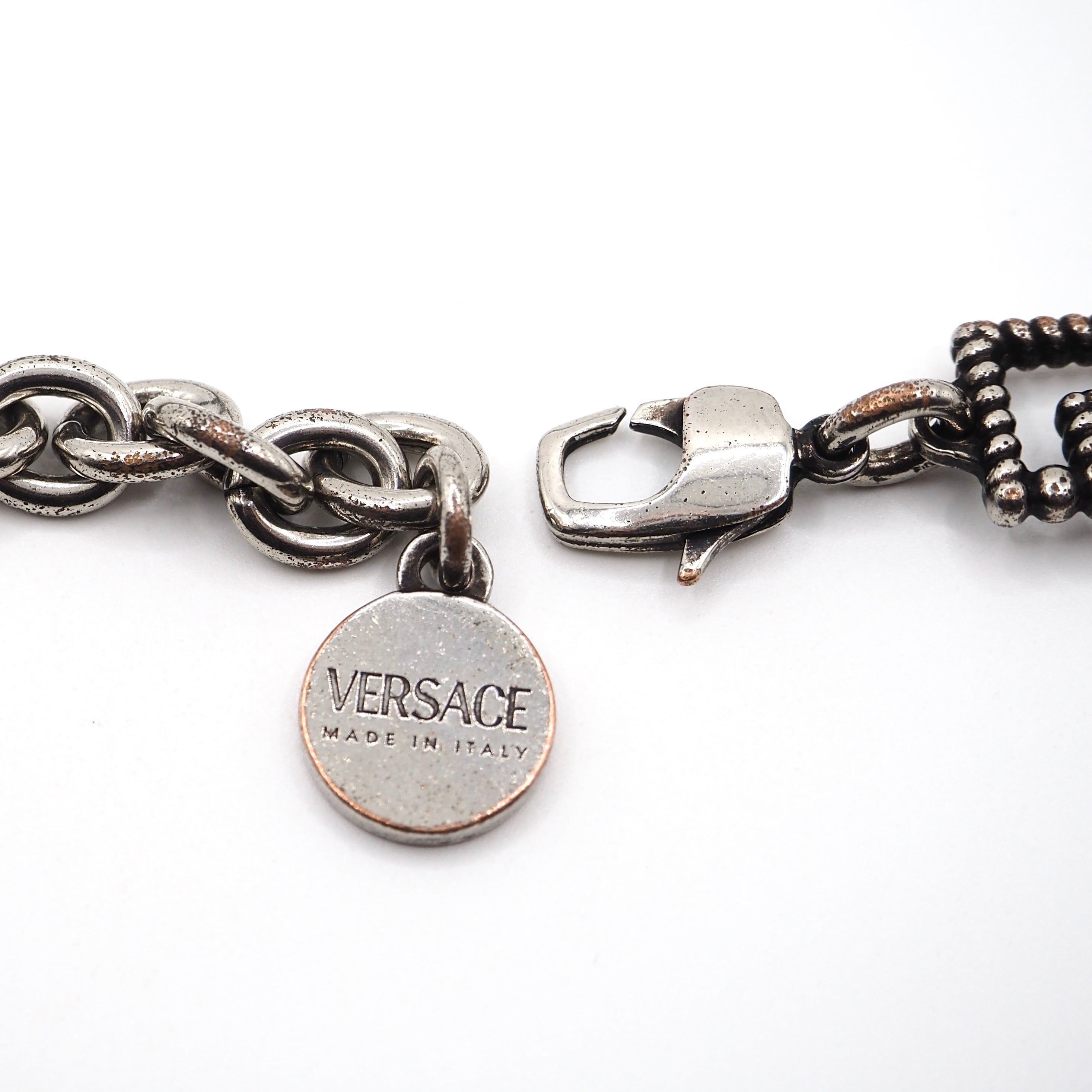 Y.SW VERSACE ヴェルサーチ グレカチェーン ブレスレット VERSACE グレカ チェーン ブレスレット メタル ヴェルサーチ | 2122TOKYO