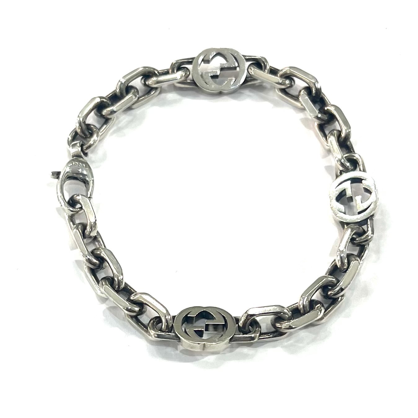 GUCCI】T 2792 グッチ インターロッキングG チェーンブレスレット
