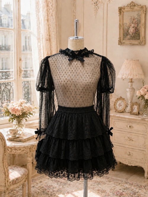 ★ロリータTOPS★MP263-5523-BLK