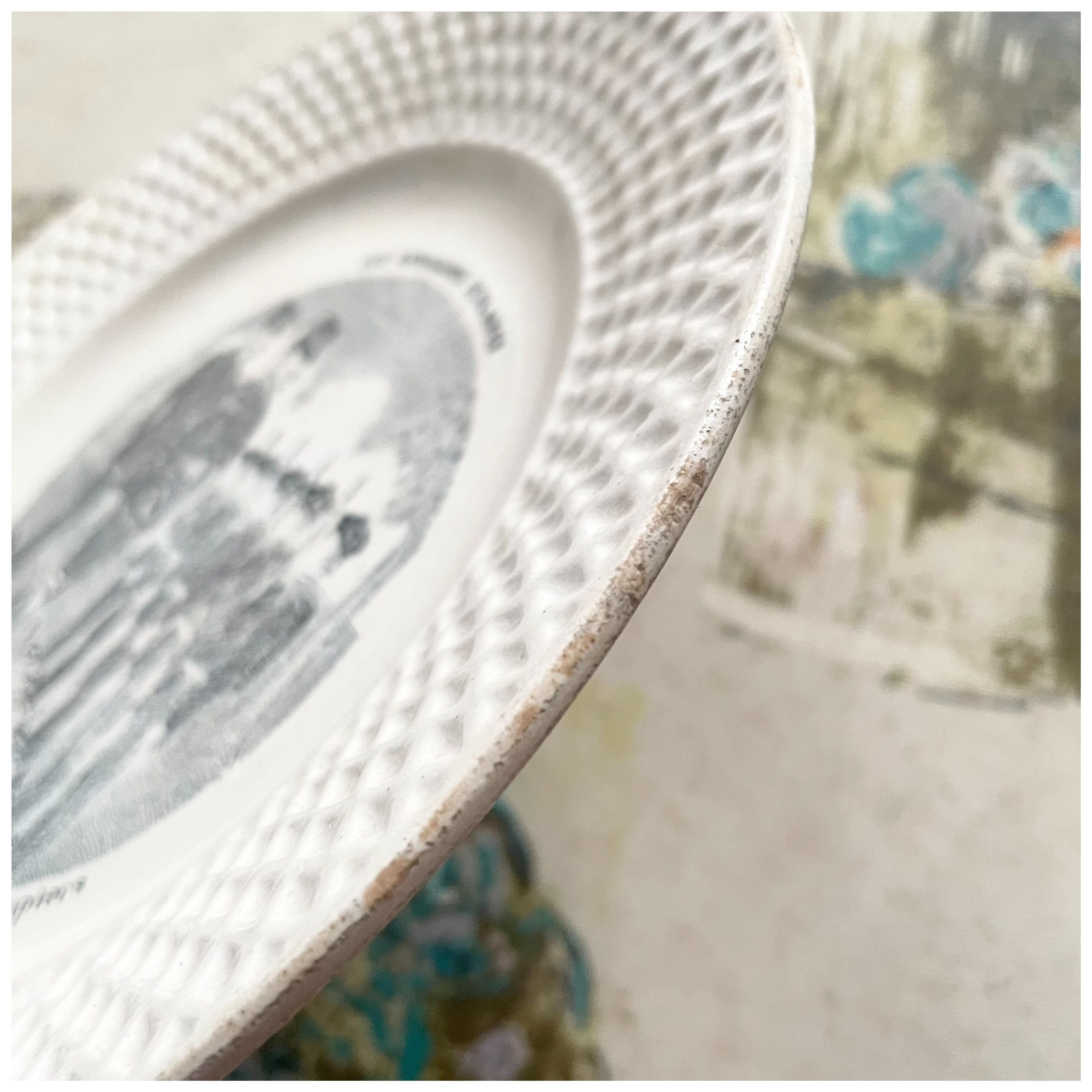 美品 ボルドー レリーフ デザートプレート フランス アンティーク 美品 ボルドー レリーフ デザートプレート フランス アンティーク