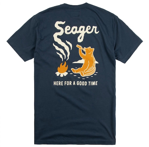 SEAGER #Smokey Tee Navy