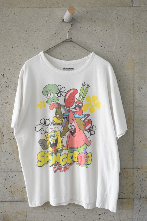 Character print white T-shirt