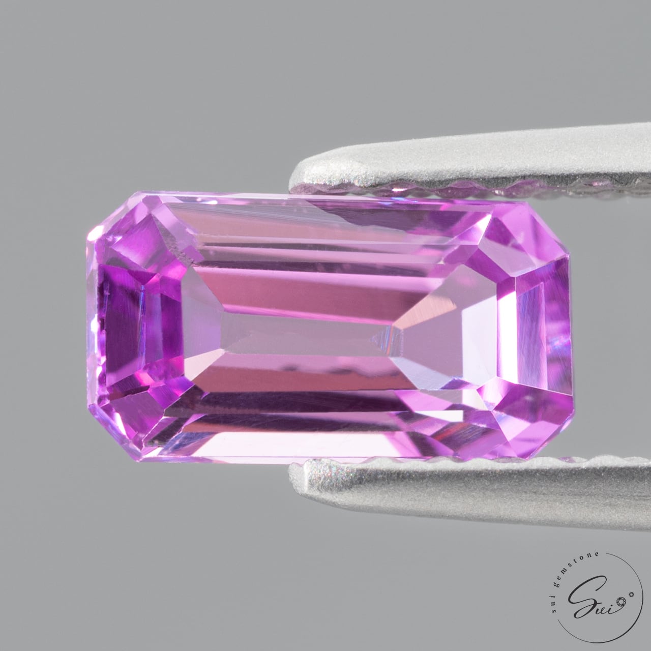 天然【非加熱】サファイア・パープリッシュピンク 0.78ct GLC鑑別書