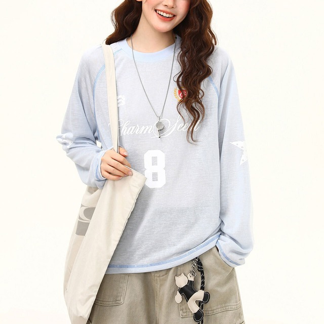 ナンバリングスターグラフィックTシャツ 2col R02523