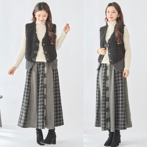 【M〜L】プードルベスト　裏地付き(N33-051)