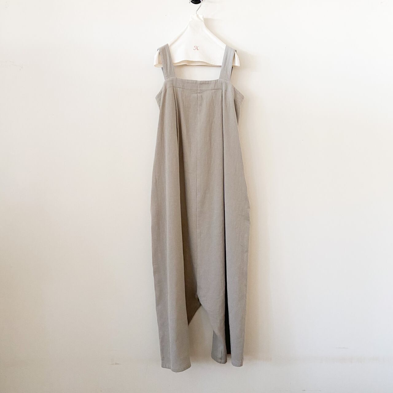 evam eva コットンリネンサロペット cotton linen salopette | evam 