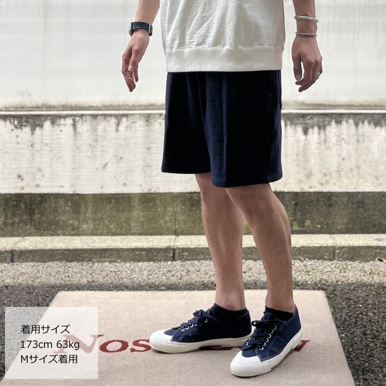 jackman JM4554 GG Sweat Shorts Navy ネイビー | noselow