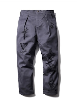 【SOFTMACHINE】ソフトマシーン SCRAWL PANTS (GRAY) ワークパンツ