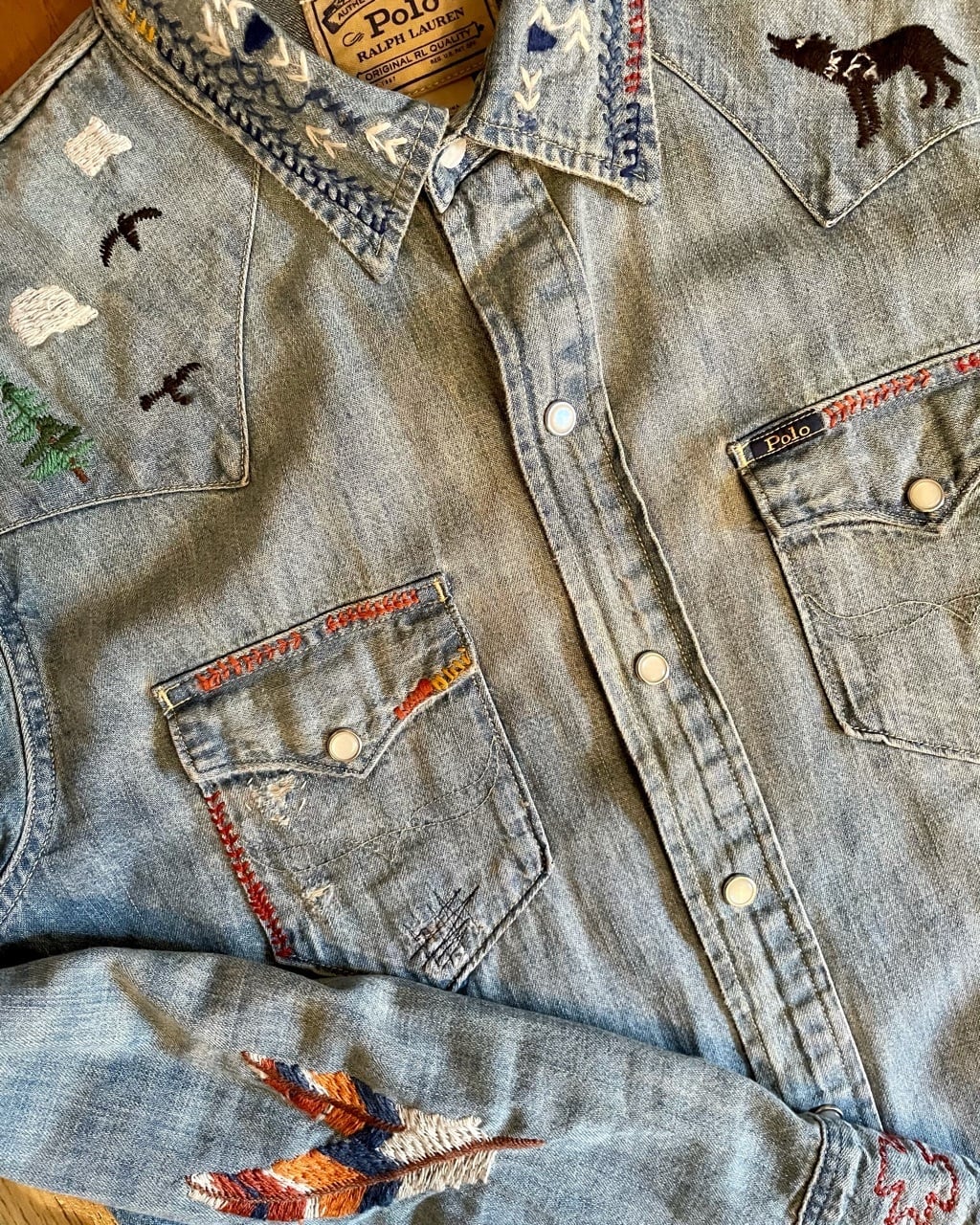 新品未使用タグ付き　Levi's  リーバイス　デニムコート　ウエスタン　刺繍