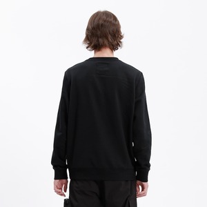 【HIPANDA ハイパンダ】メンズ パンダ3兄弟 スパンコール クルーネック スウェット トレーナー MEN'S TRIO LOGO SEQUINS CREW NECK SWEAT SHIRT / BLACK