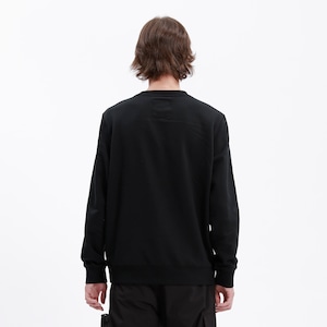 送料無料 【HIPANDA ハイパンダ】メンズ 3パンダ スパンコール クルーネック スウェット トレーナー MEN'S TRIO LOGO SEQUINS CREW NECK SWEAT SHIRT / BLACK