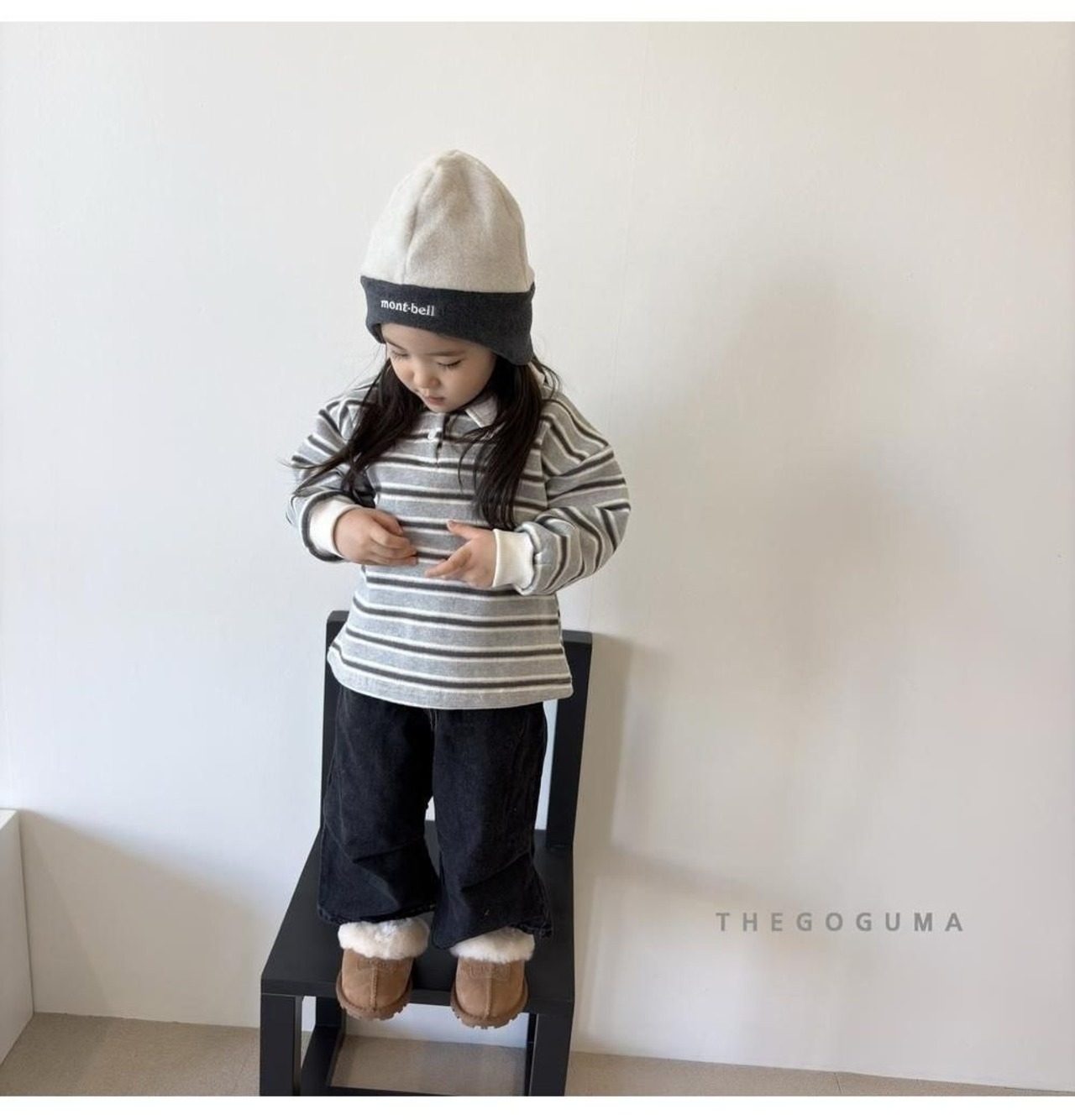 ザゴグマ / THE GOGUMA / わたあめ裏起毛襟付きT / 韓国子供服 / ジュニア / 26winter〖取寄〗*JS~JL*