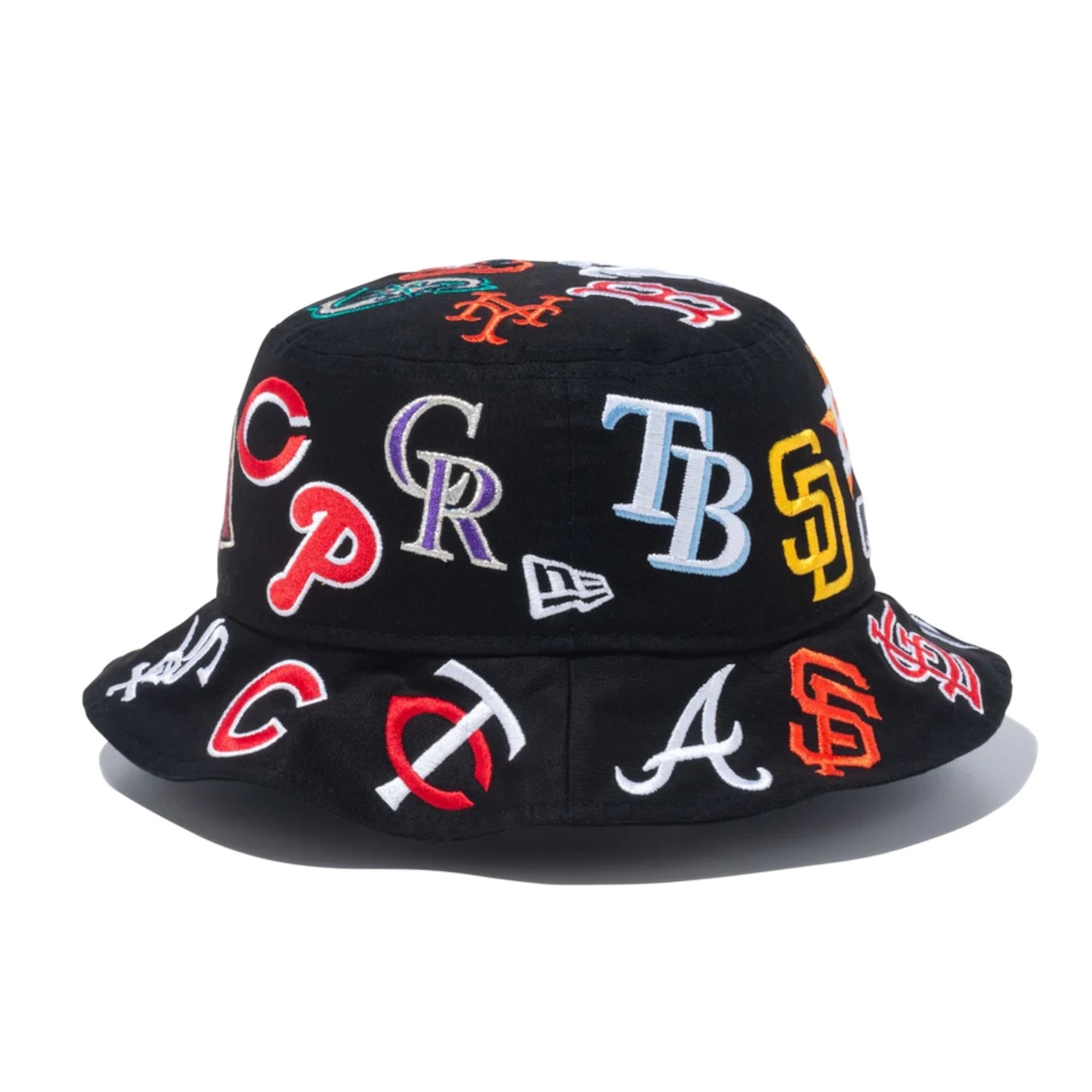 NEW ERA バケット01 Team Logo Allover MLB ブラック　国内正規品