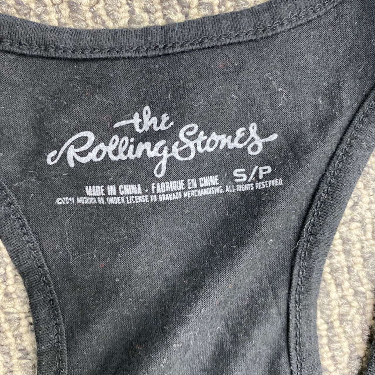 the Rolling Stones プリント タンクトップ レディース S ブラック 