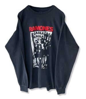 RAMONES ラモーンズ　ロック　バンド　トレーナー　ロンT ロックT バンドT 黒　L