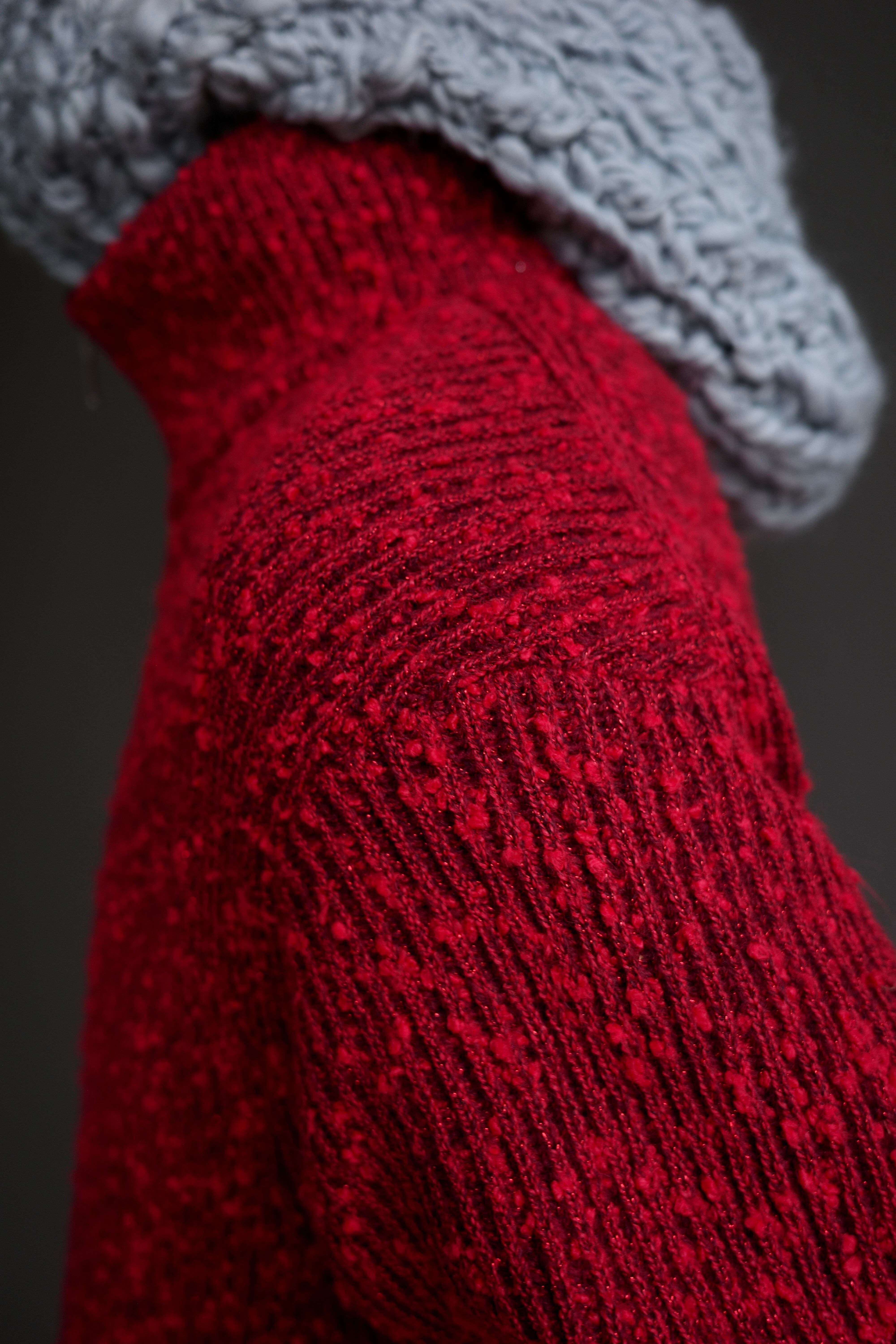 crepuscule 【EX NEP/GLITTER HALF ZIP PULLOVER -Red-】 | lloomm