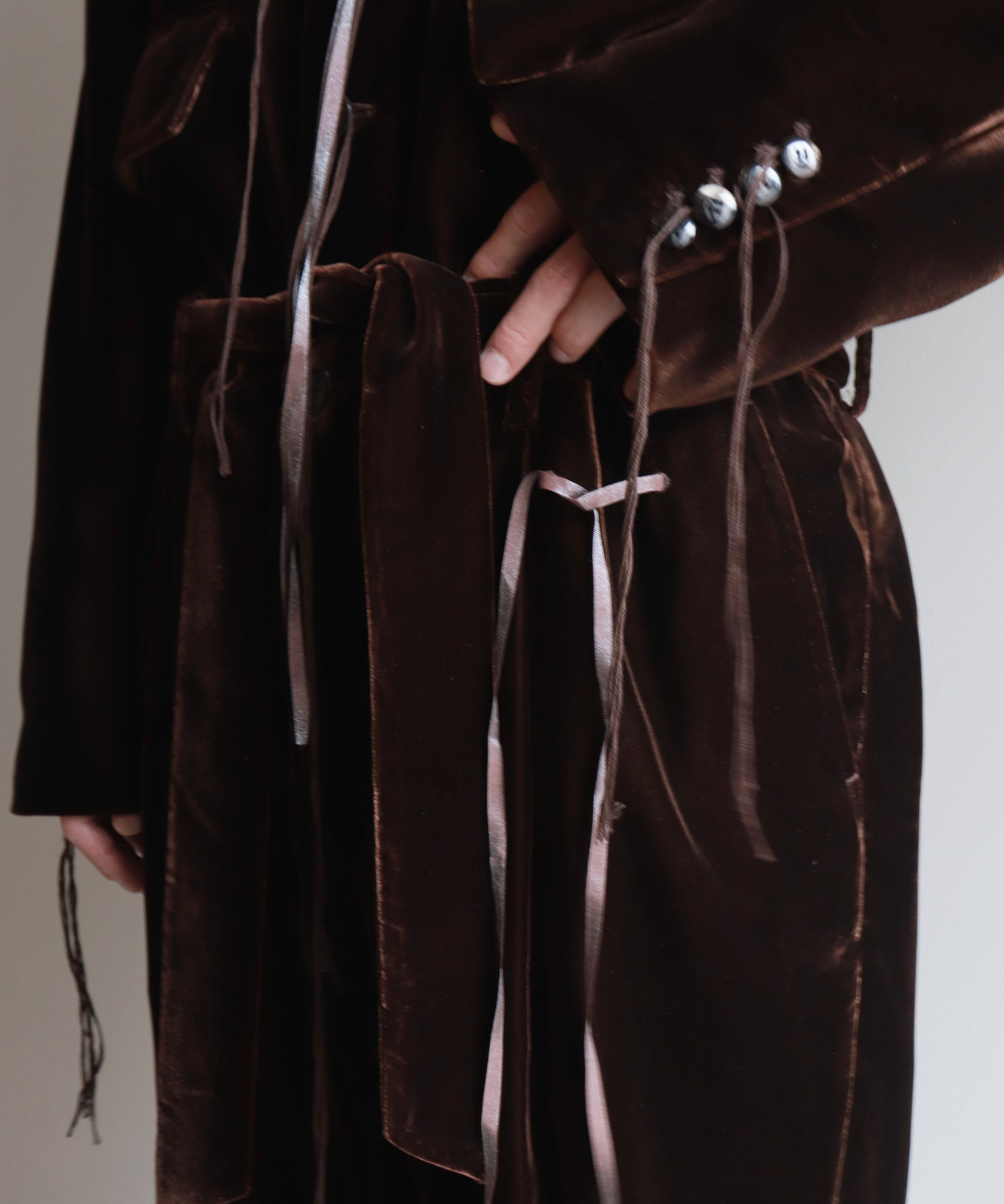 Midorikawa / MID25AW-JK07 VELVET JUMP SUIT (BROWN) | AfterSchool