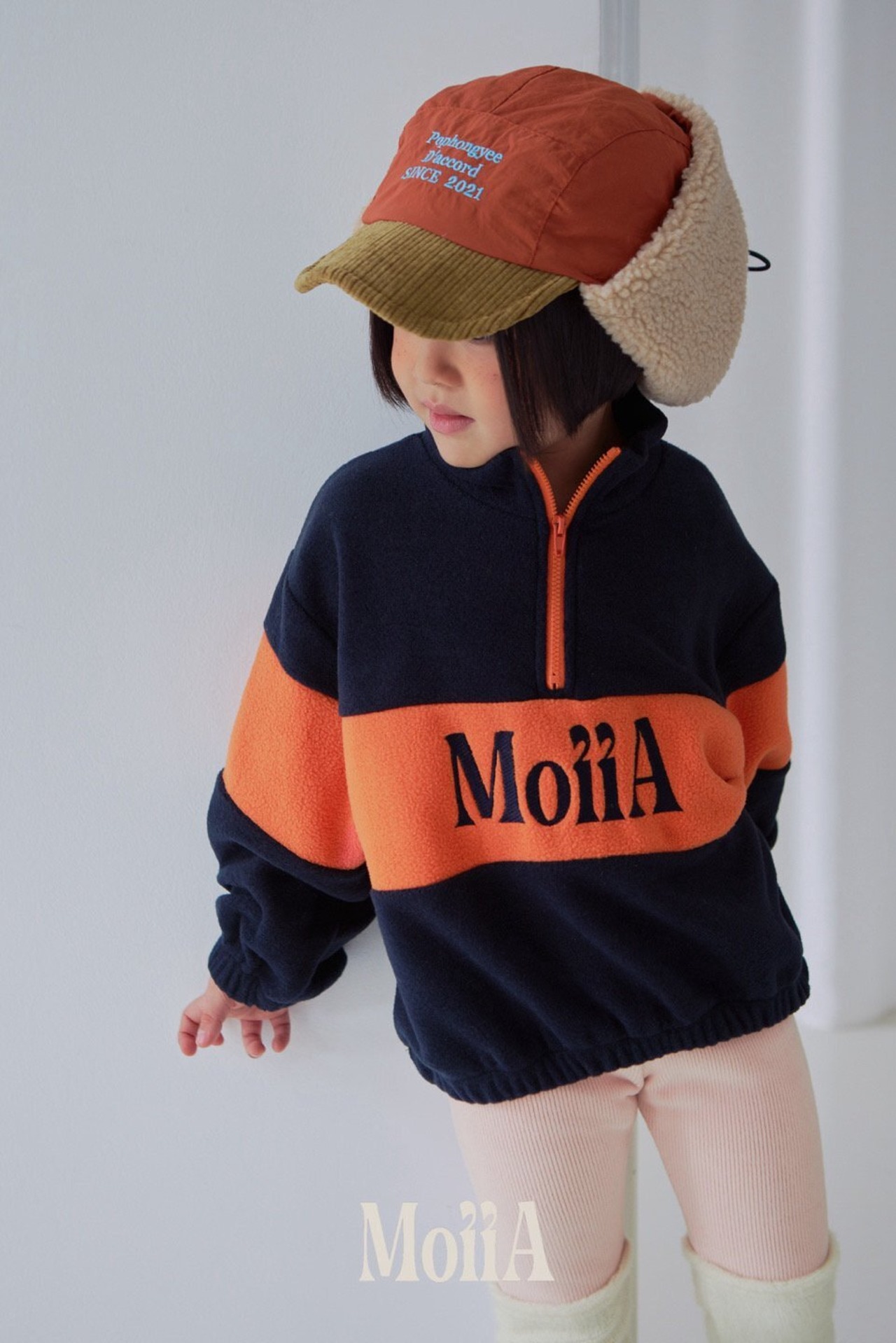 Moiia［取寄］high half zipup mtm 6winter