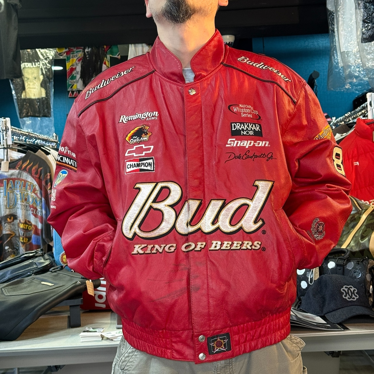 【NASCAR×BUDWEISER】ナスカー×バドワイザー Chase Authentics レーシングジャケット