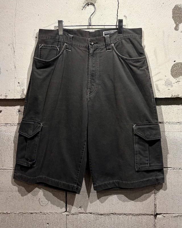 【Caka otto】“ENYCE” White Stitch Vintage Cargo Shorts