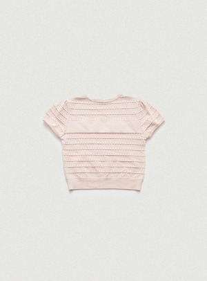 [The Barnnet] Helen Logo Jacquard Knit Top_Pink 正規品 韓国ブランド 韓国通販 韓国代行 韓国ファッション ザ バーネット ザバーネット 日本 店舗