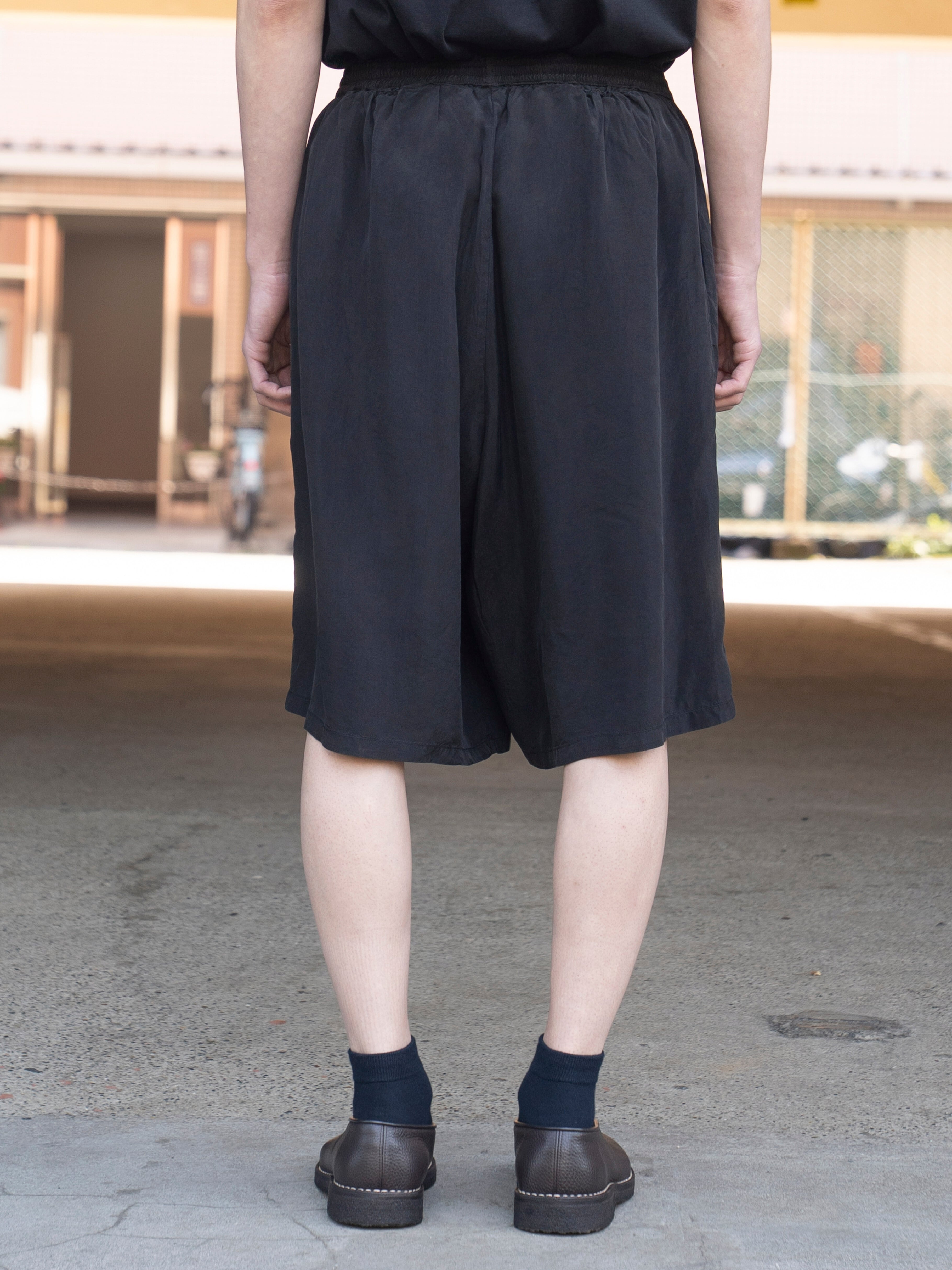 GABRIELA COLL GARMENTS CUPRO SHORT TROUSERS BLACK S14-259 | BEST