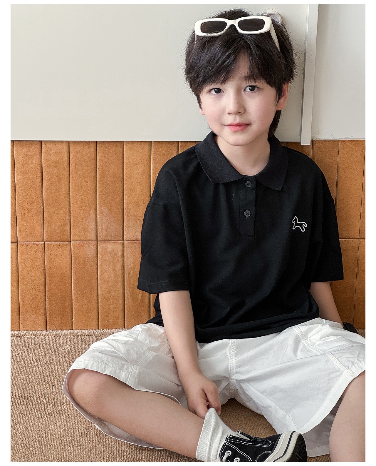 [bdiary] Noket Needlepoint Polo Shirt / [비다이어리] 노켓자수카라티셔츠