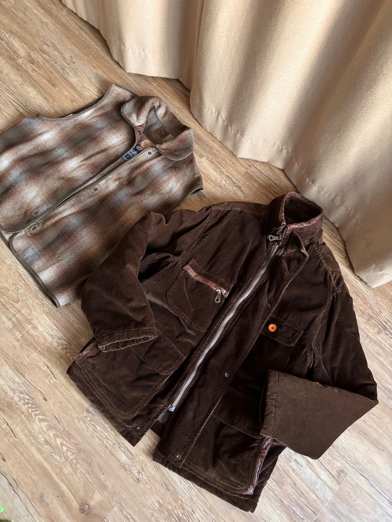 MADE IN ITALY brown corduroy jacket-5109-12