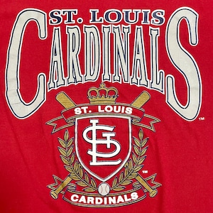 【NUTMEG】90s USA製 Tシャツ プリント MLB オフィシャル カージナルス St. Louis Cardinals XL ビッグサイズ ビッグプリント シングルステッチ ナツメグ US古着