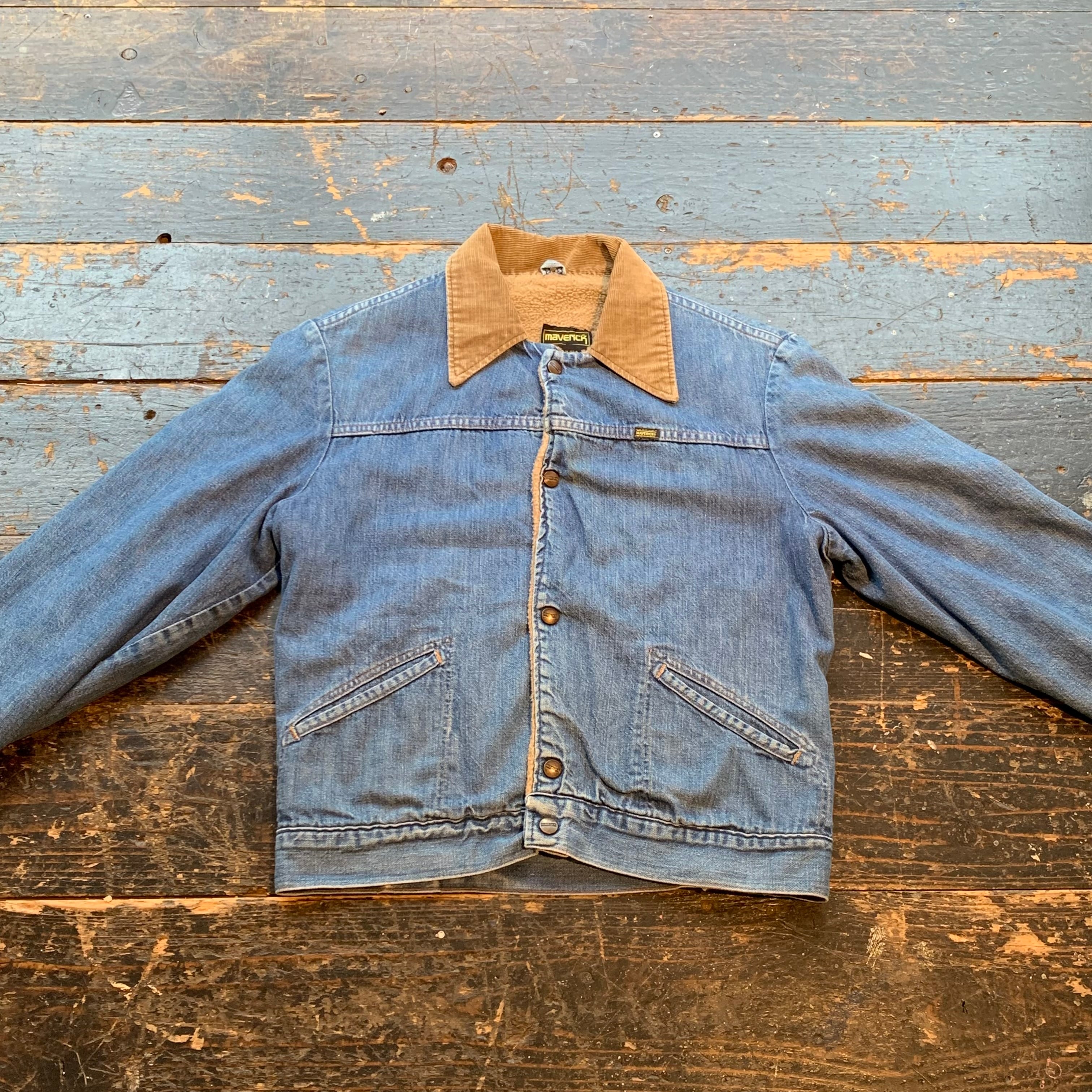 1970s MAVERICK denim boa jacket 1970年代 マーベリック デニム ボアジャケット ラングラー ビンテージ  ヴィンテージ VINTAGE