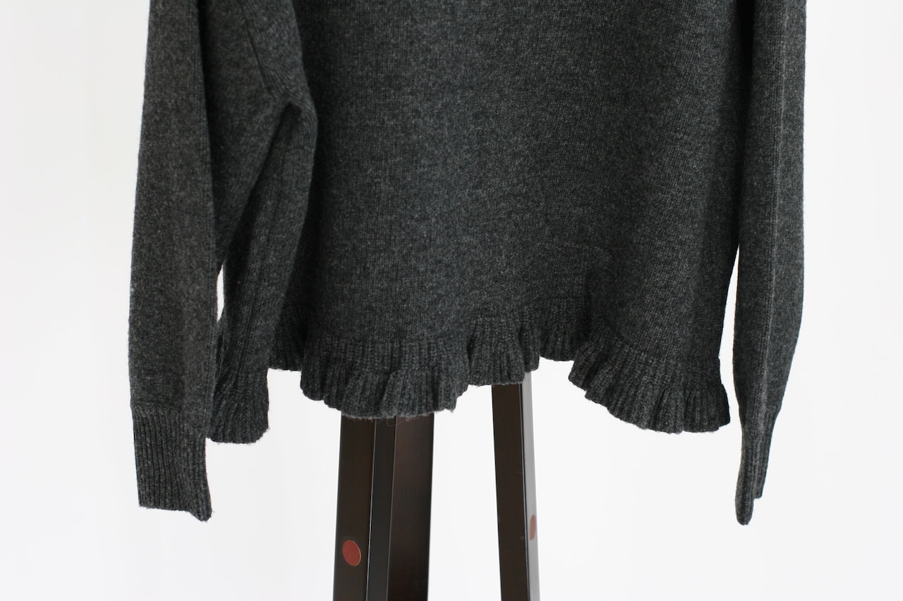 【ROBE de PEAU】Skipper frill knit pullover(RS028)