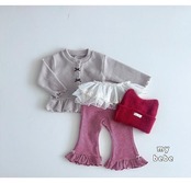 韓国子供服 / 26winter / my bebe / プチ切り替えパンツ / キッズ / 冬服 *XS~XL*
