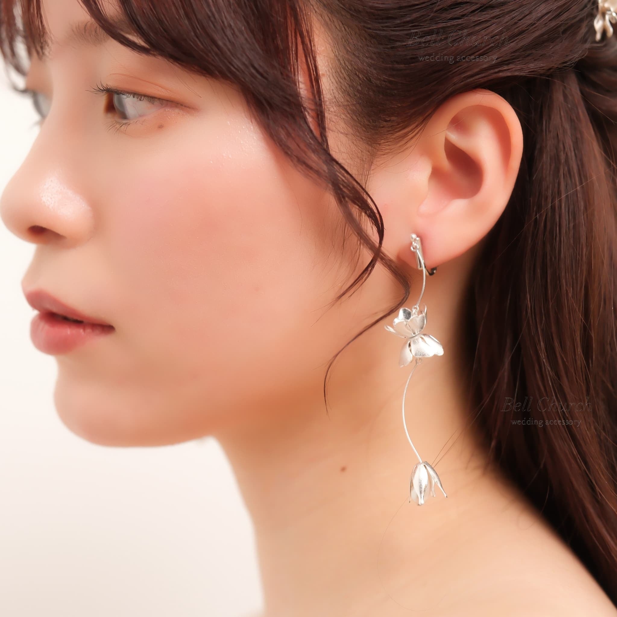 ウェディング ピアス イヤリング｜ニッケルフリー ロングピアス 揺れる