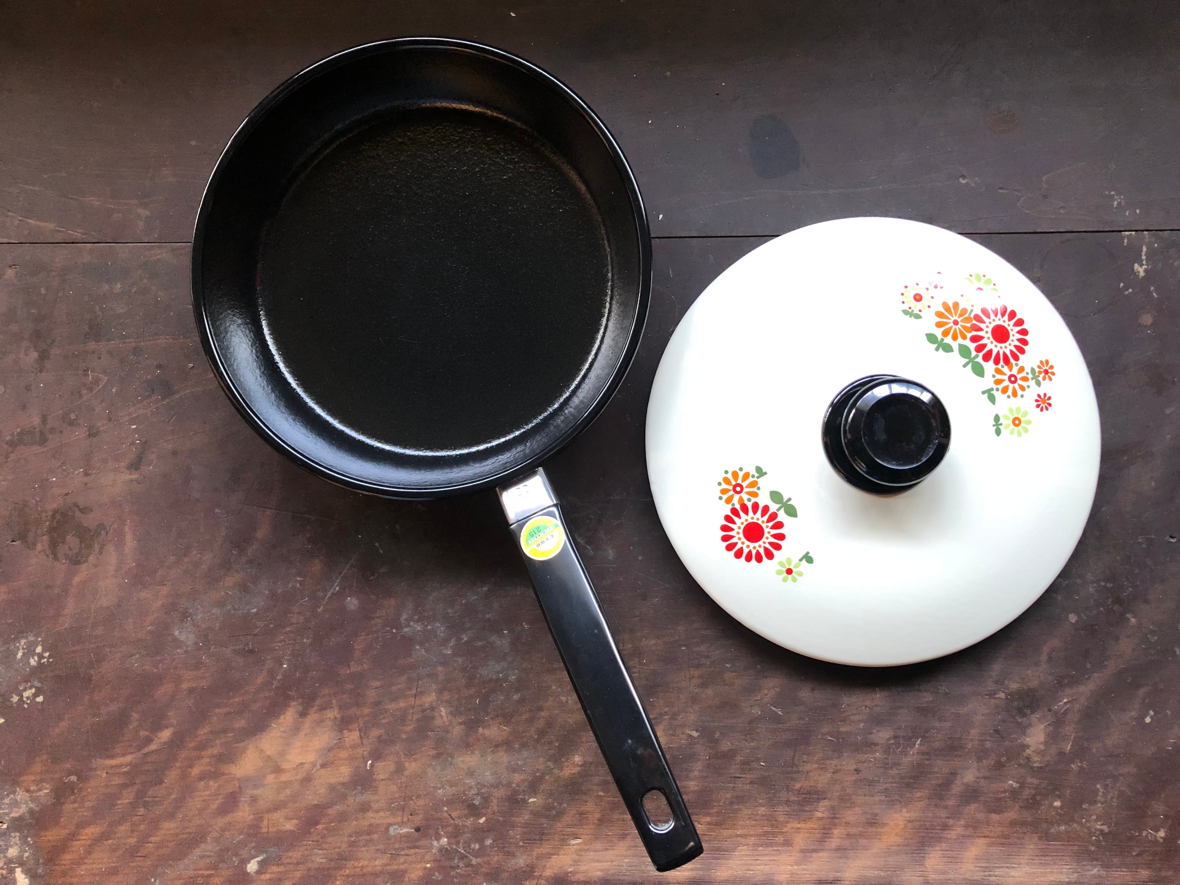 昭和レトロ】チューリップ模様 グリルパン？フライパン？ 26cm 楽天