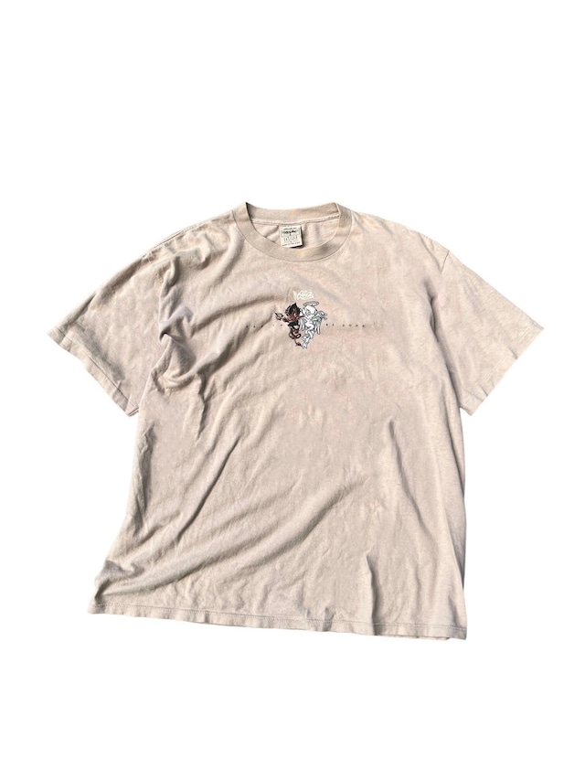 90s mossimo "Devil and Angel" print tee モッシモ ストリート Tシャツ