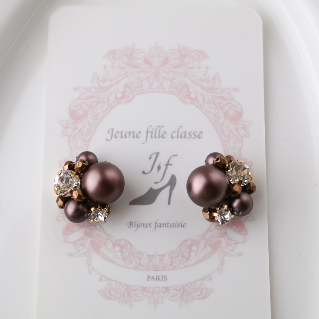 エレガントスイート コレクション ブラウンショコラ – Brown Chocolat ピアス/イヤリング