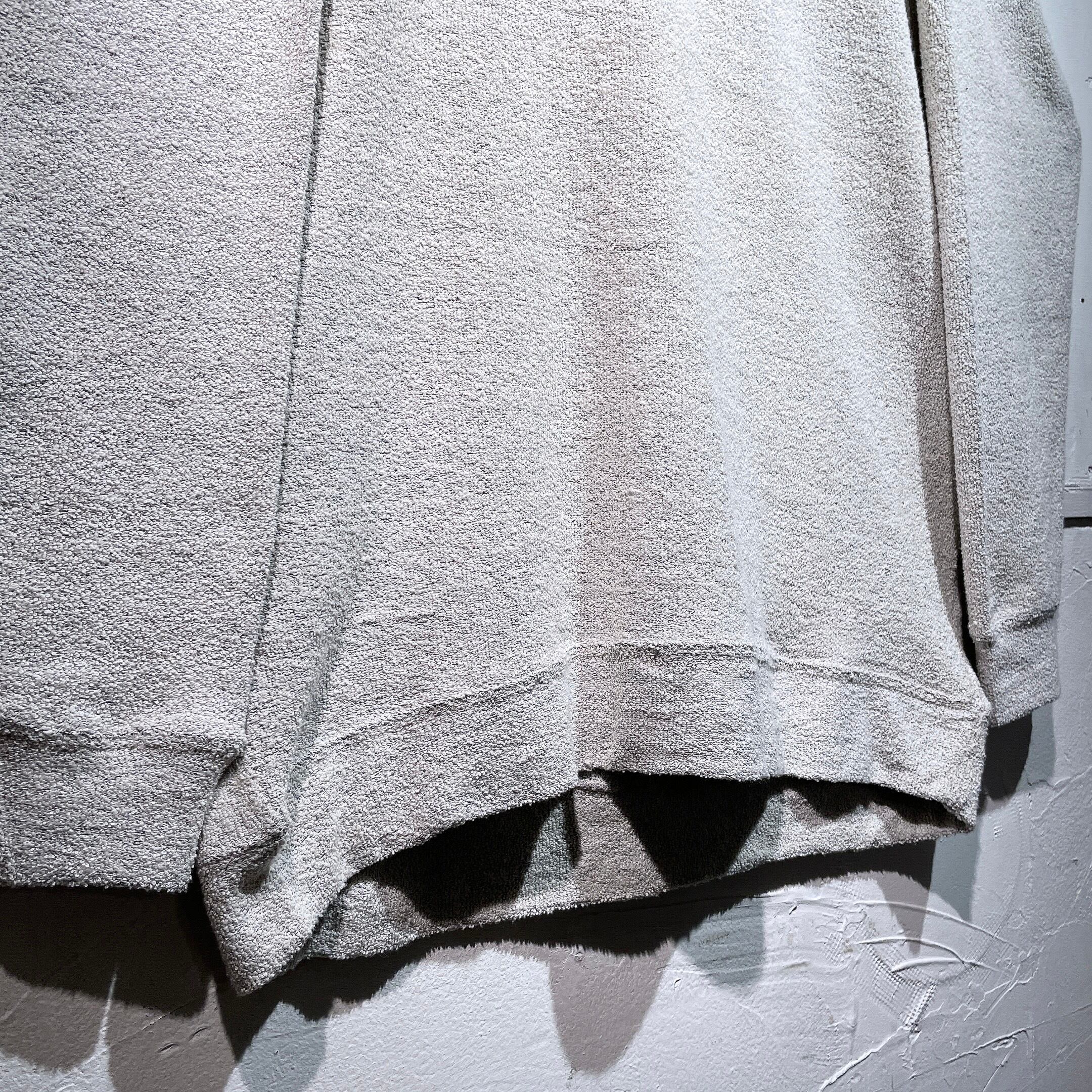 Ecru white color solid nep embroidery cotton knit