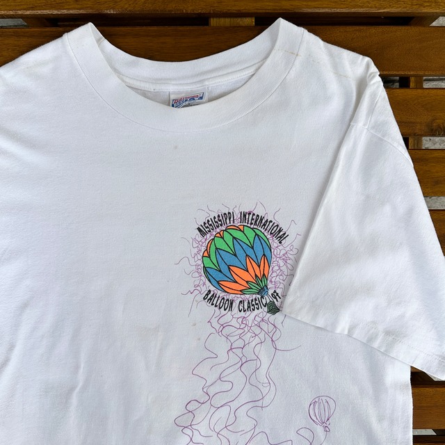 1990'S MISSISSIPPI INTERNATIONAL T-SHIRT WHITE L