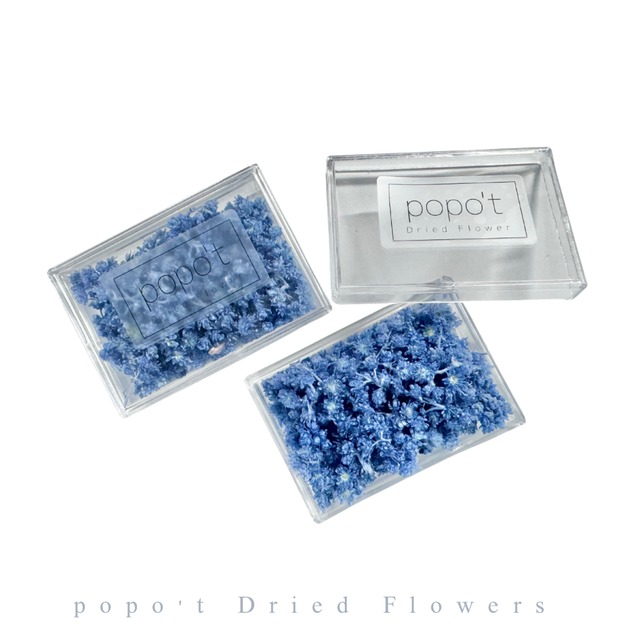 【winter】クリスパム ラメ付き ブルー