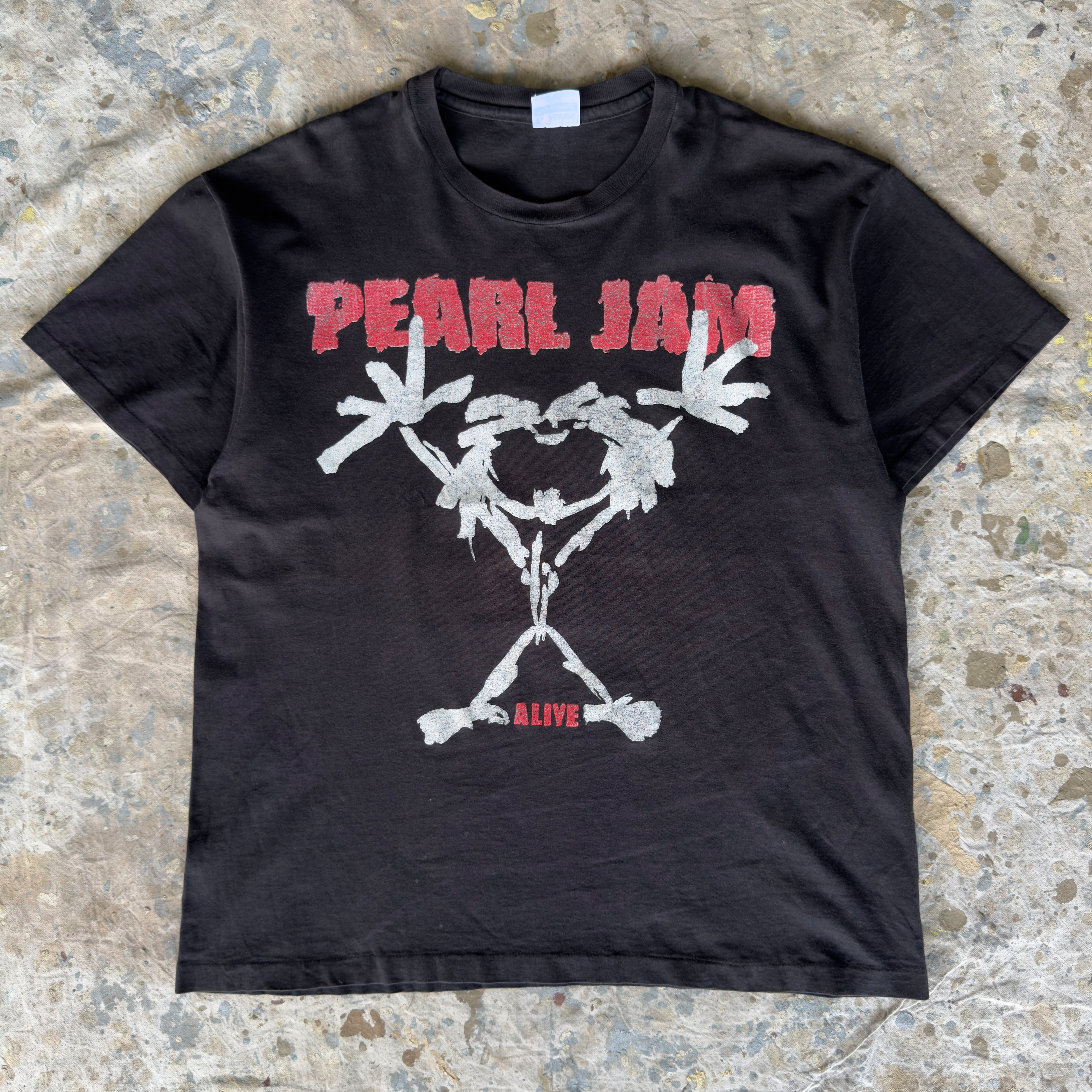90s PEARL JAM ALIVE バンドTシャツ ブラック USA製 | 古着屋 savvy