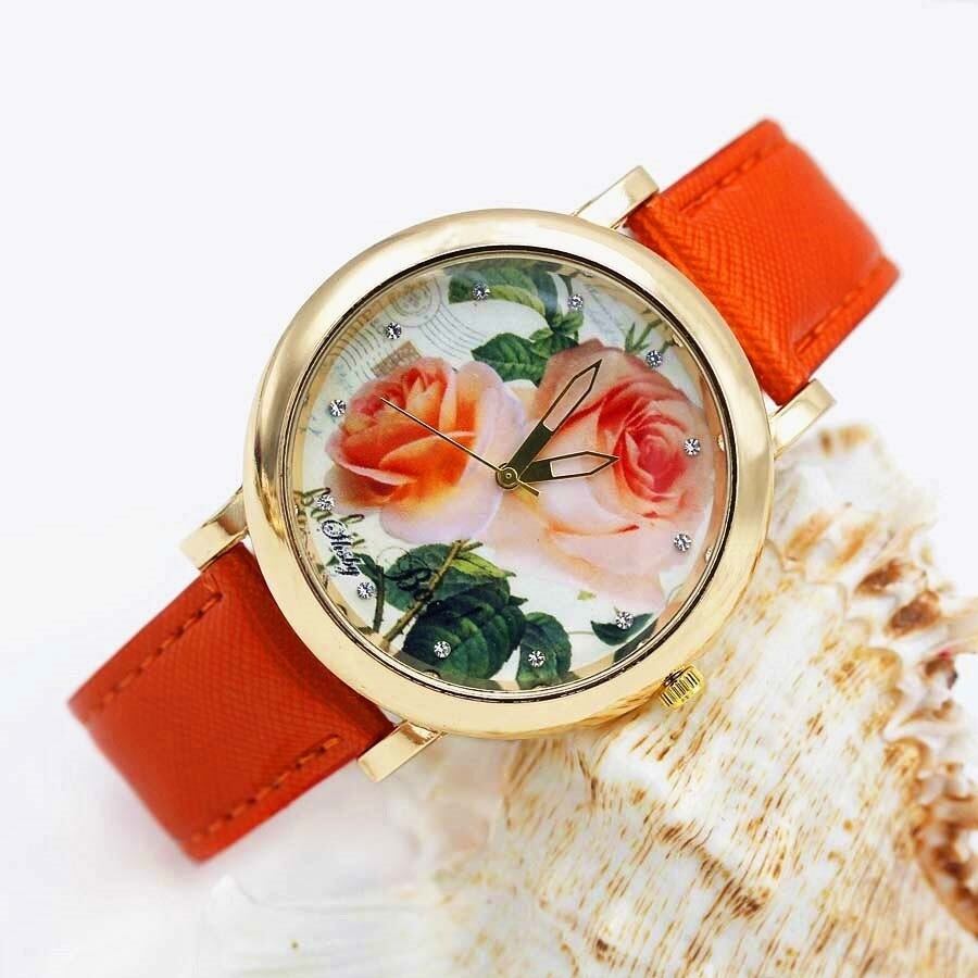 □レディース腕時計♪フラワーモチーフ！！花柄がおしゃれ