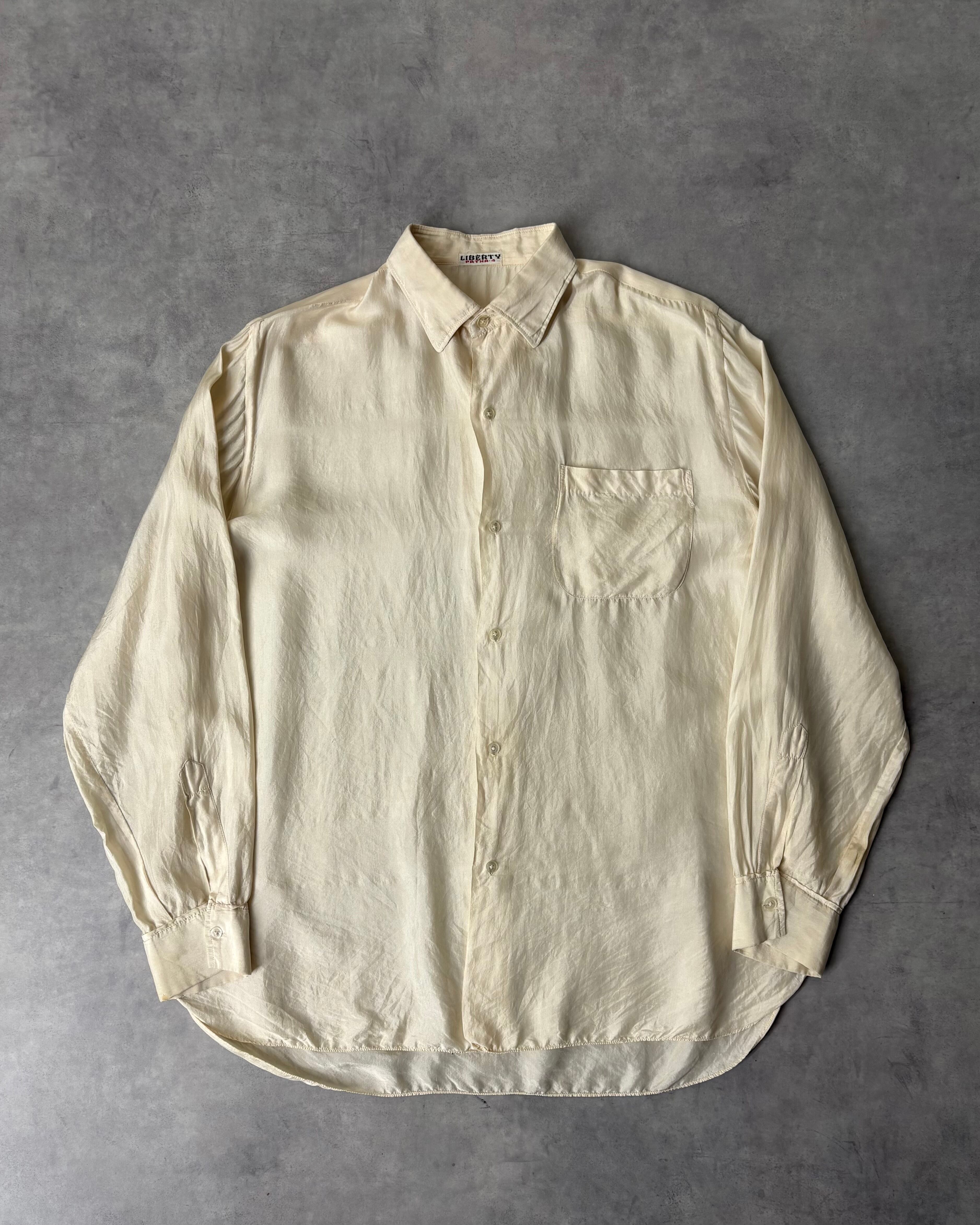 50s LIBERTY Silk Dress Shirt