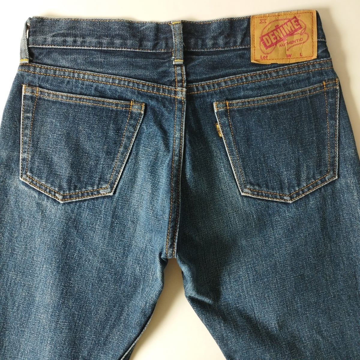 90s 初期 EVIS 赤耳 セルビッジ 色落ち ヒゲ落ち デニムパンツ 32 15年