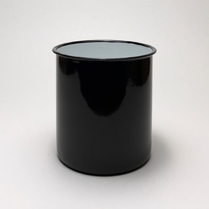 キッチン収納 ジャー ホーロー 黒 φ15cm｜Enamel Jar φ15cm Black