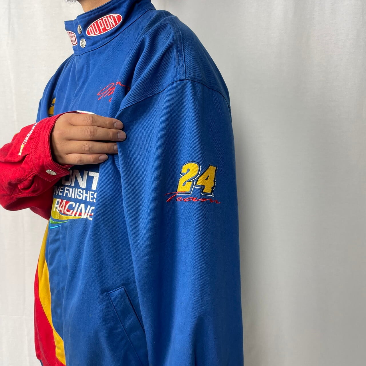 ビックサイズ Jeff Gordon DUPONT マルチカラー 企業ロゴ 刺繍